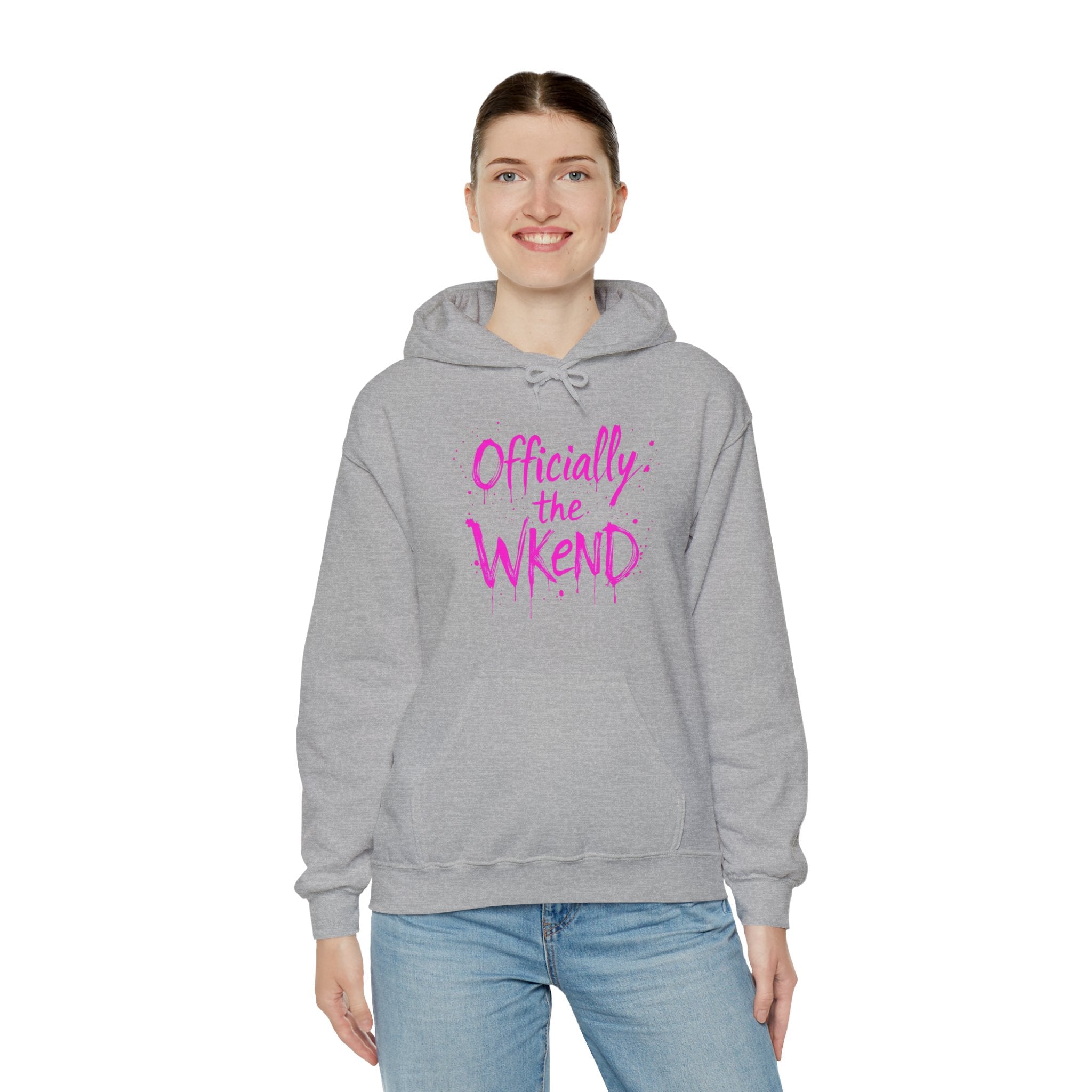 Officially the Wkend Hooded Sweatshirt, Unisex Weekend Sweatshirt, Cozy Hoodie for Relaxation, Ideal for Casual Outings, Perfect Gift [...]