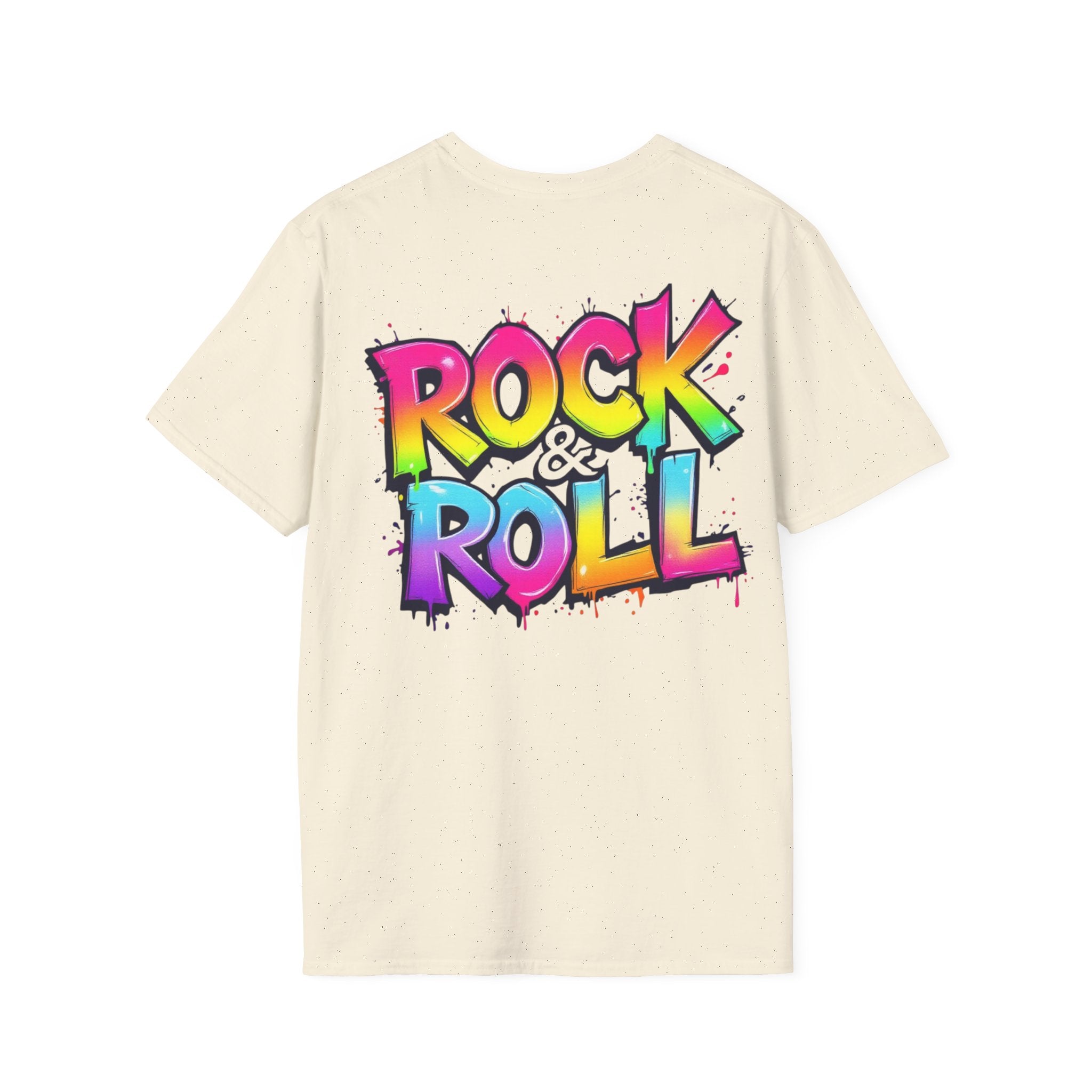 Colorful Rock & Roll Unisex T-Shirt, Vintage Music Tee, Festival Shirt, Gift for Music Lovers, Concert Apparel