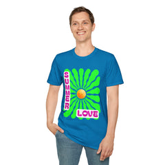 Retro Summer Love T-Shirt | Unisex, Colorful Graphic Tee, Perfect for Festivals, Beach Days, and Summer Celebrations