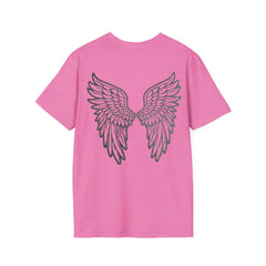 Angel Wings Unisex T-Shirt, Softstyle Tee, Cute Gift, Casual Wear, Inspirational Shirt, Everyday Comfort