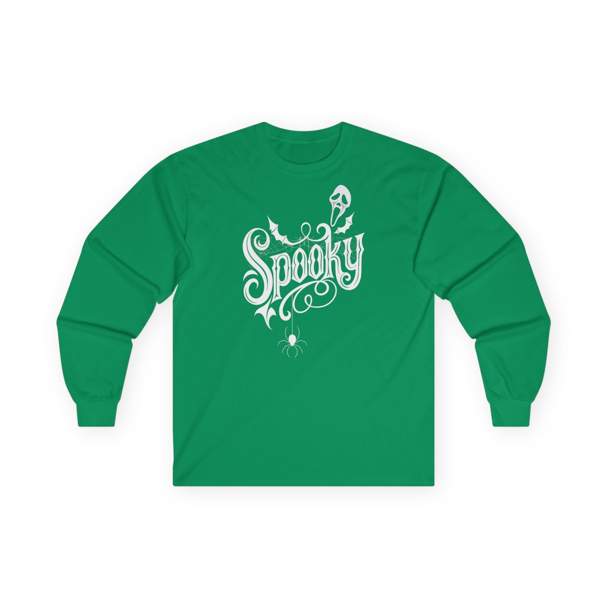 Spooky Long Sleeve Tee, Halloween Shirt, Fall Fashion, Unisex Shirt, Ghostly Apparel, Casual Wear