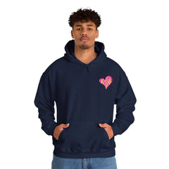 Vibrant Heart Print Hoodie - Funky Sweatshirt for Cozy Days, Perfect for Gifts, Casual Wear, Festivals, and Everyday Comfort