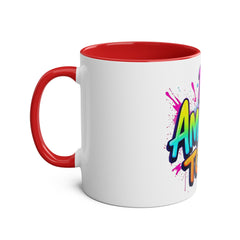 Inspirational Two-Tone Coffee Mug - Be Amazing Today! - 11oz