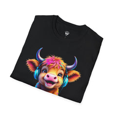 Cute Cow Graphic T-Shirt, Fun Animal Tee, Unisex Casual Wear, Gift for Cow Lovers, Trendy Summer Shirt
