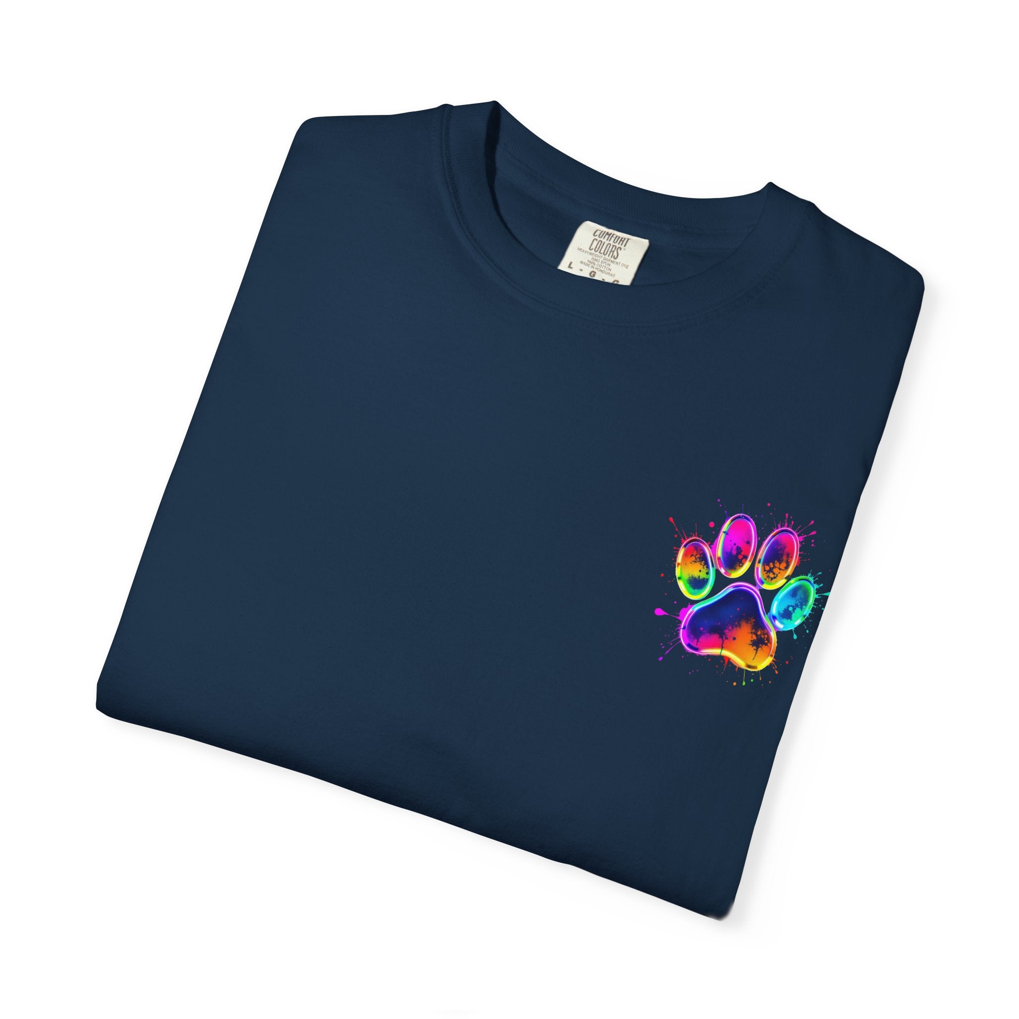 Paw print Graphic T-Shirt, Unisex Vintage Tee, Perfect for Festivals, Beach Days, and Casual Wear, Gift for Sun Lovers