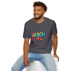 Beach Life Unisex Softstyle T-Shirt, Summer Vibes, Casual Wear, Beach Vacation, Gift for Beach Lovers