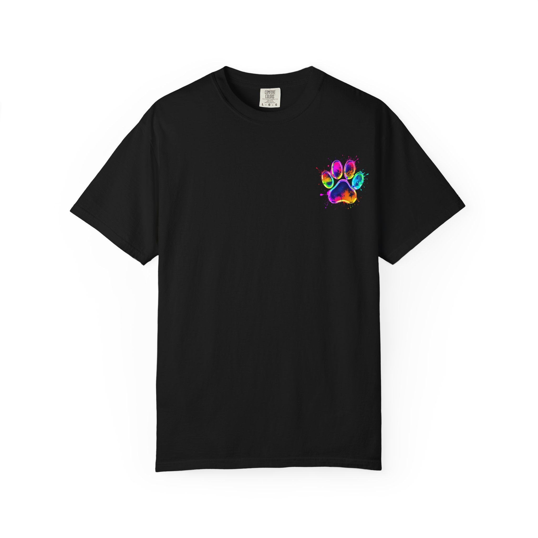 Paw print Graphic T-Shirt, Unisex Vintage Tee, Perfect for Festivals, Beach Days, and Casual Wear, Gift for Sun Lovers