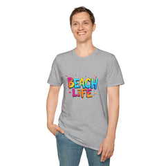 Beach Life Unisex Softstyle T-Shirt, Summer Vibes, Casual Wear, Beach Vacation, Gift for Beach Lovers