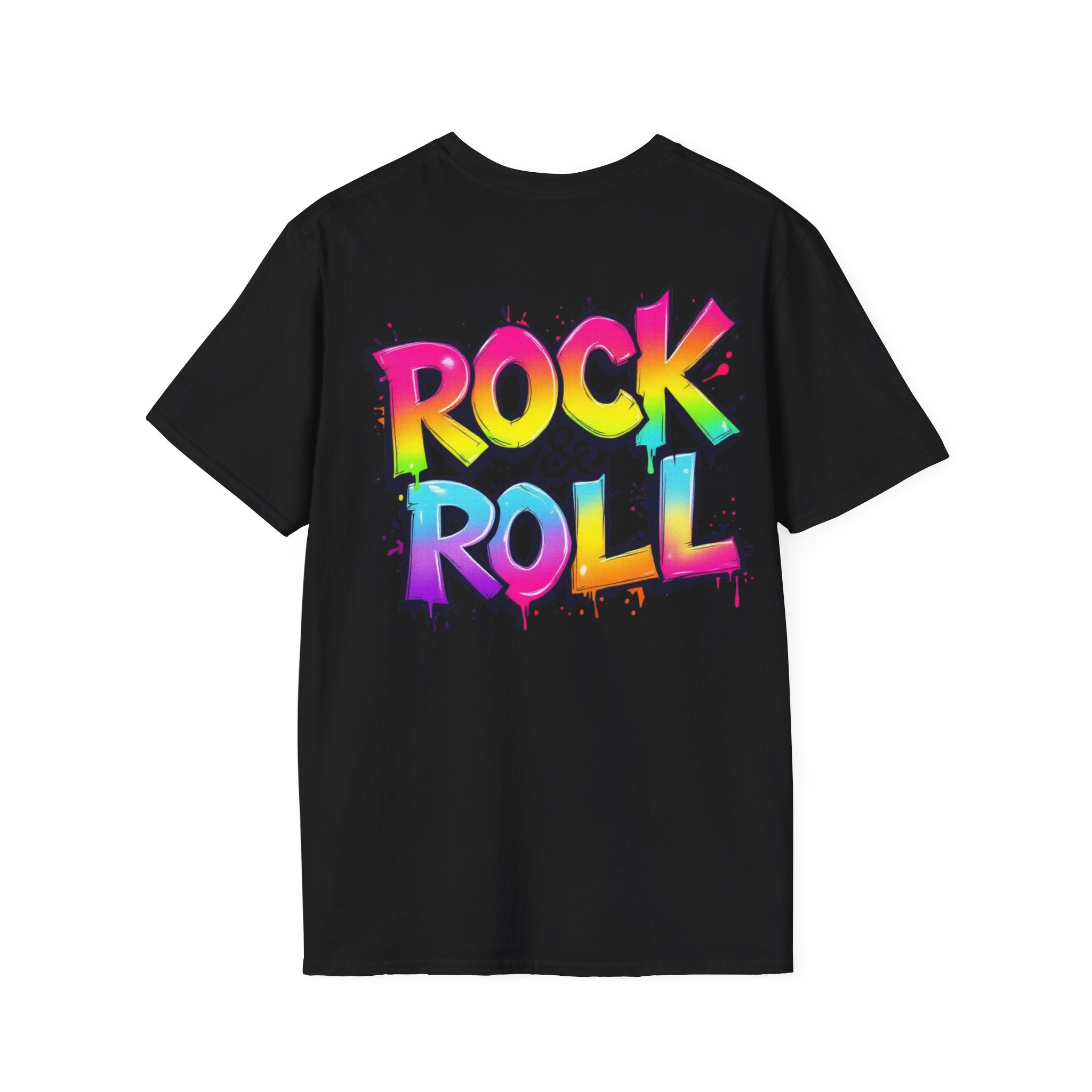 Colorful Rock & Roll Unisex T-Shirt, Vintage Music Tee, Festival Shirt, Gift for Music Lovers, Concert Apparel
