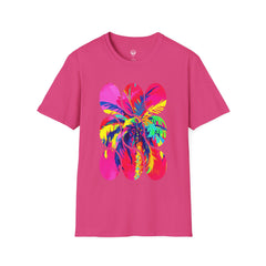 Vibrant Tropical T-Shirt, Beachwear, Summer Apparel, Casual Outfit, Gift for Friends, Festival Fashion