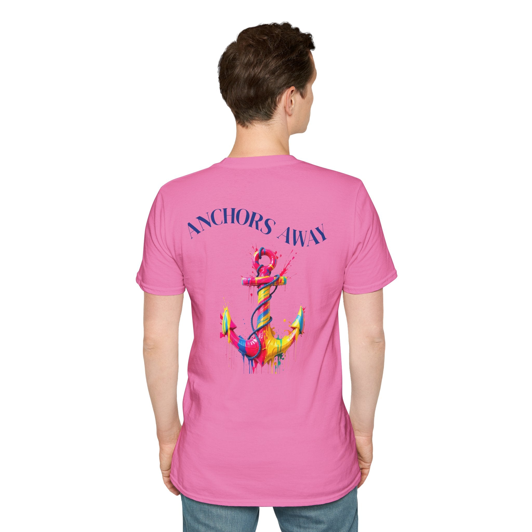 Colorful Anchor Design Unisex T-Shirt, Casual Tee, Nautical Gift, Beachwear, Summer Fashion, Gift for Sailors
