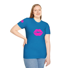 Kiss Lip Graphic Tee – Cute Unisex T-Shirt for Flirty Vibes, Perfect for Valentine's Day, Casual Outings, Gifts, Summer Fashion