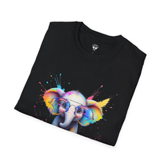 Cute Elephant Graphic T-Shirt, Fun Animal Tee, Gift for Animal Lovers, Casual Wear, Birthday, Eco-Friendly Cotton