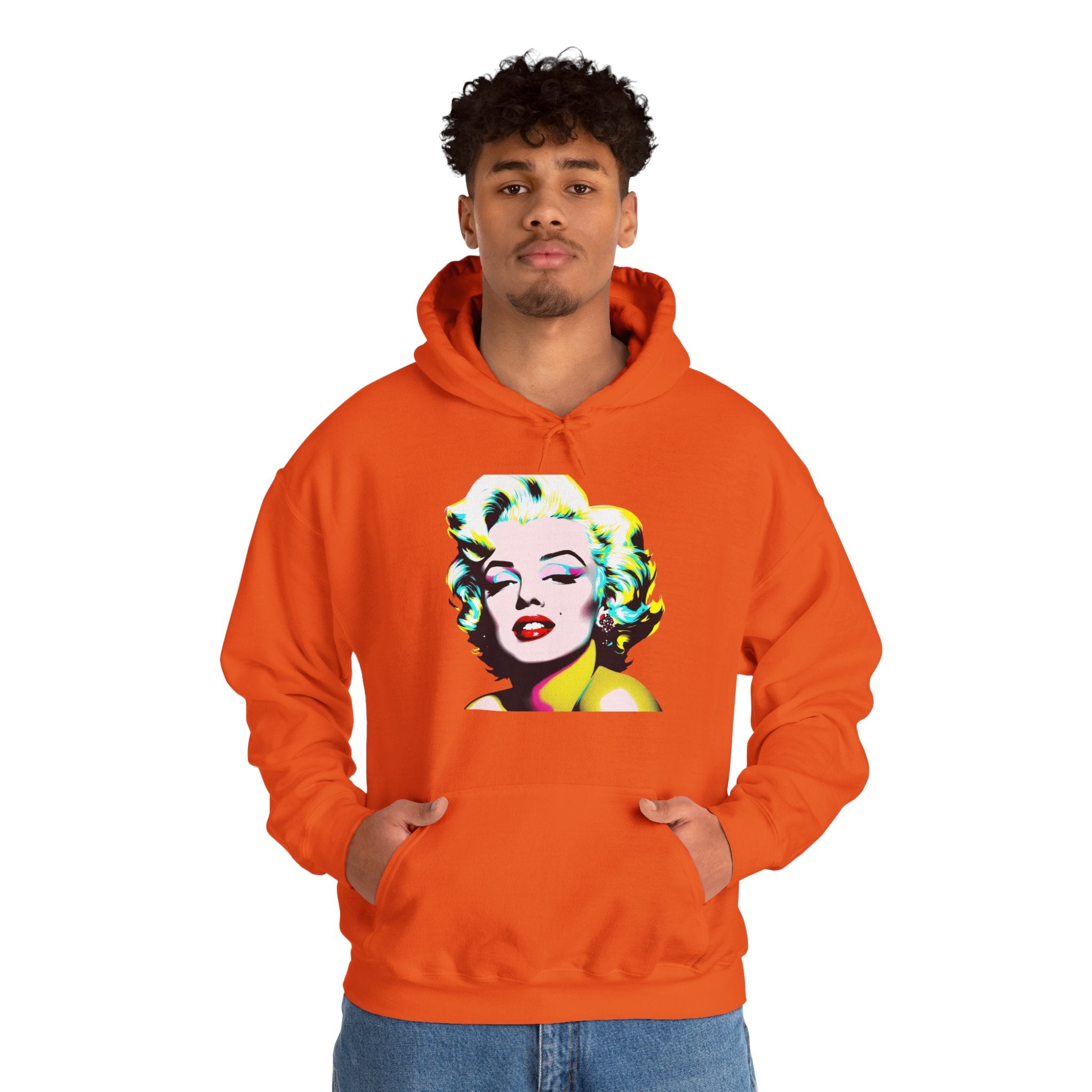 Colorful Marilyn Monroe Sweatshirt, Retro Hoodie, Pop Art Sweater, Unisex Lounge Wear, Gift for Art Lovers, Fashion Statement