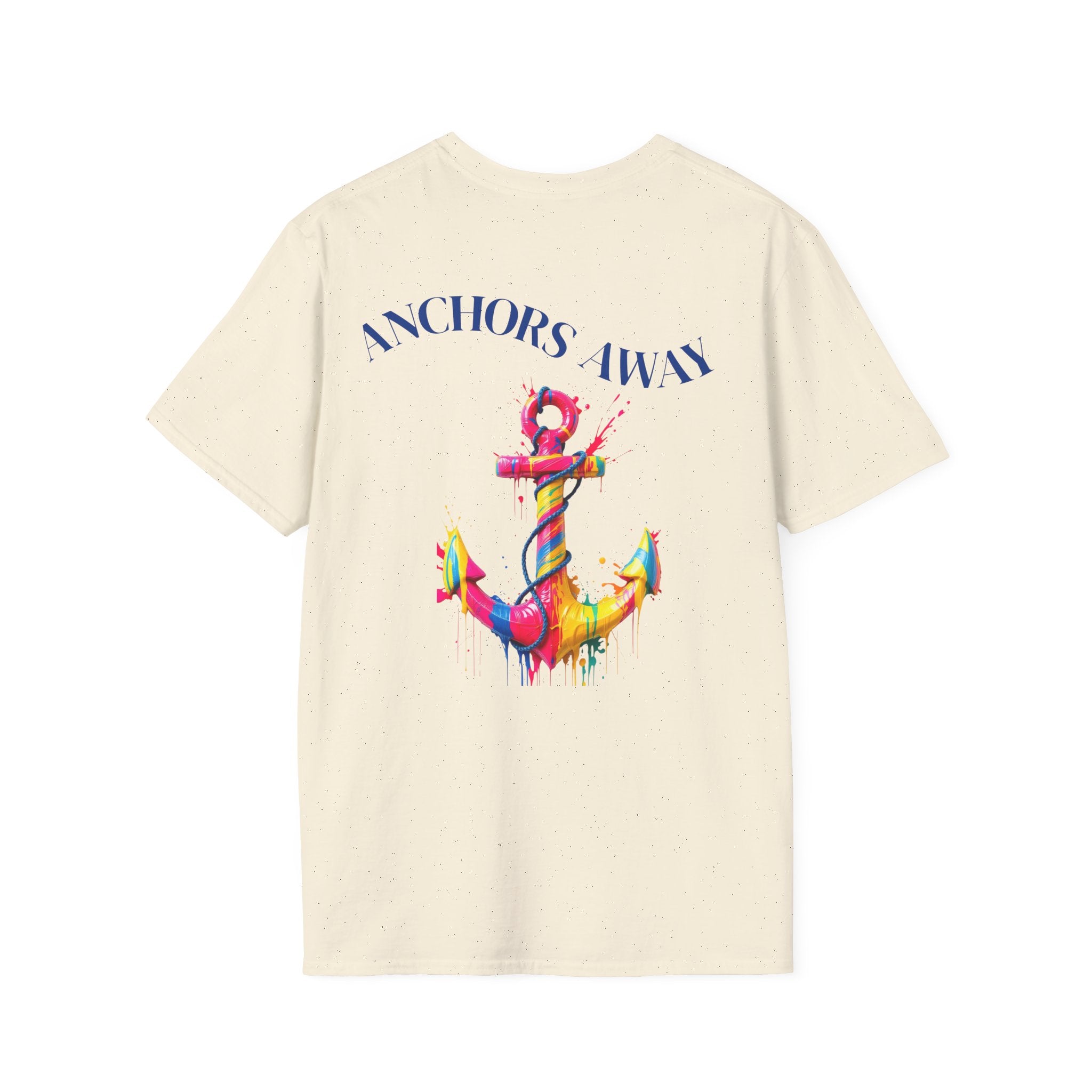 Colorful Anchor Design Unisex T-Shirt, Casual Tee, Nautical Gift, Beachwear, Summer Fashion, Gift for Sailors