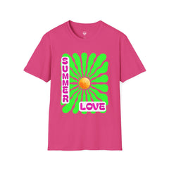 Retro Summer Love T-Shirt | Unisex, Colorful Graphic Tee, Perfect for Festivals, Beach Days, and Summer Celebrations