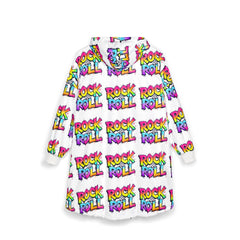 Rock & Roll Unisex Hooded Blanket - Cozy Music-Inspired Loungewear