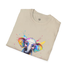 Cute Elephant Graphic T-Shirt, Fun Animal Tee, Gift for Animal Lovers, Casual Wear, Birthday, Eco-Friendly Cotton