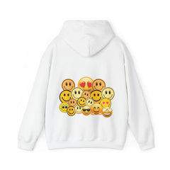 Smiley Faces Hooded Sweatshirt, Cozy Unisex Sweatshirt with Emoji Design, Casual Style, Gift for Friends, Fun Fashion, Perfect for [...]