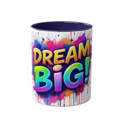 Dream Big Two-Tone Coffee Mug - 11oz Motivational Drinkware