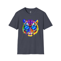 Colorful Tiger Graphic T-Shirt, Fun Apparel, Gift for Animal Lovers, Casual Wear, Summer Fashion, Festival Outfit