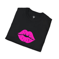 Kiss Lip Graphic Tee – Cute Unisex T-Shirt for Flirty Vibes, Perfect for Valentine's Day, Casual Outings, Gifts, Summer Fashion