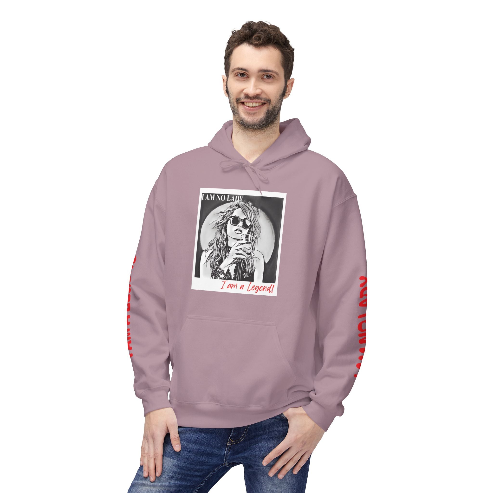 Legendary Spirit Hoodie - Unisex Fleece Sweatshirt, Motivational Gift, Trendy Streetwear, Perfect for Casual Days, Unique Statement Piece