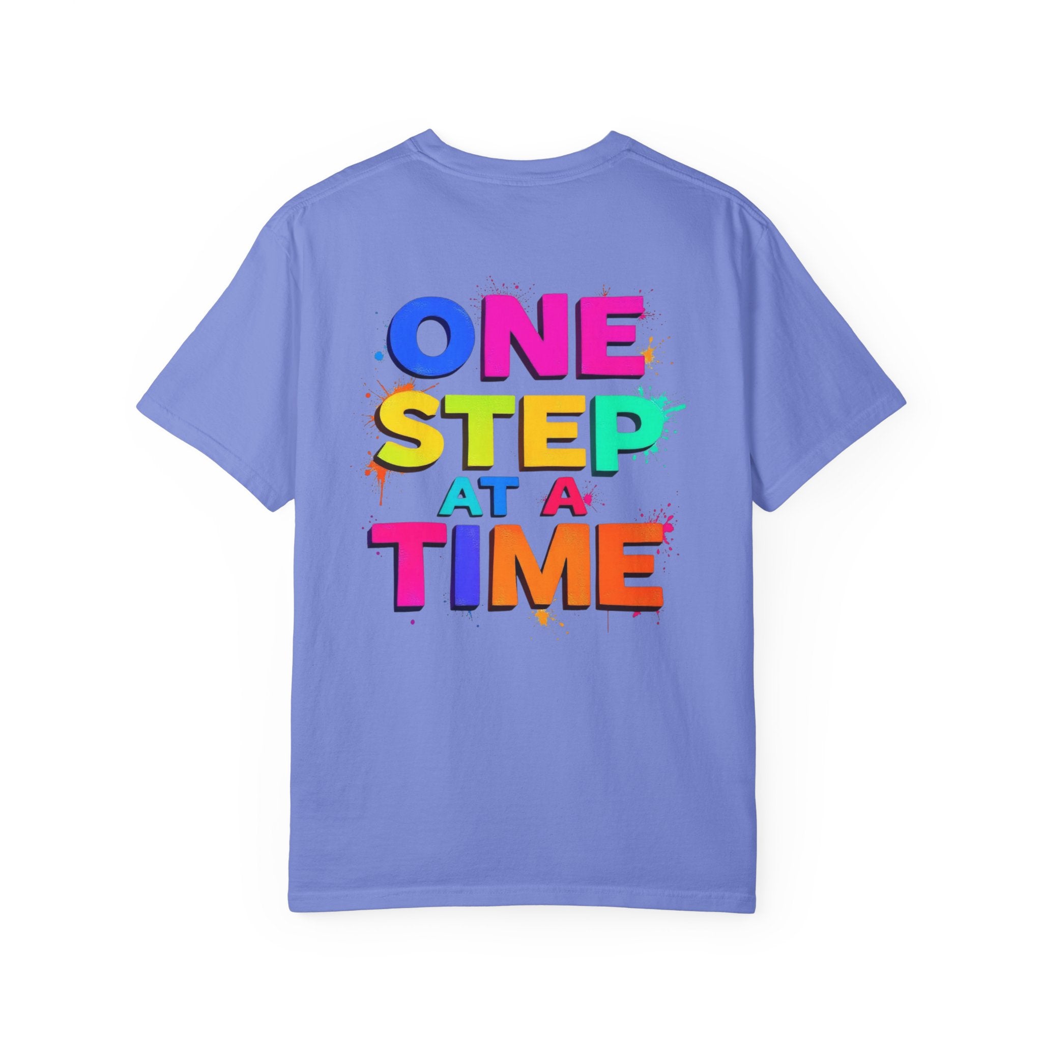 One Step at a Time Graphic T-Shirt, Unisex Vintage Tee, Perfect for Festivals, Beach Days, and Casual Wear, Gift for Sun Lovers