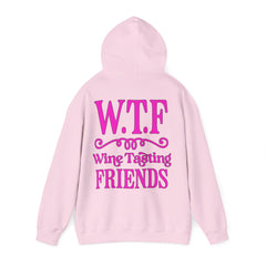 W.T.F. Wine Tasting Friends Hoodie - Unisex Heavy Blend Sweatshirt for Wine Lovers, Gift for Friends, Cozy Apparel for Tastings, Wine [...]