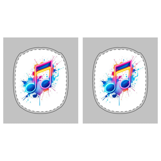 Vibrant Music Notes AirPod Max Cases - Colorful Protection for Music Lovers