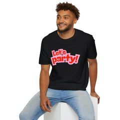 Let's Party! Unisex Softstyle T-Shirt - Fun Casual Wear for Celebrations, Birthdays, Festivals, Everyday Comfort