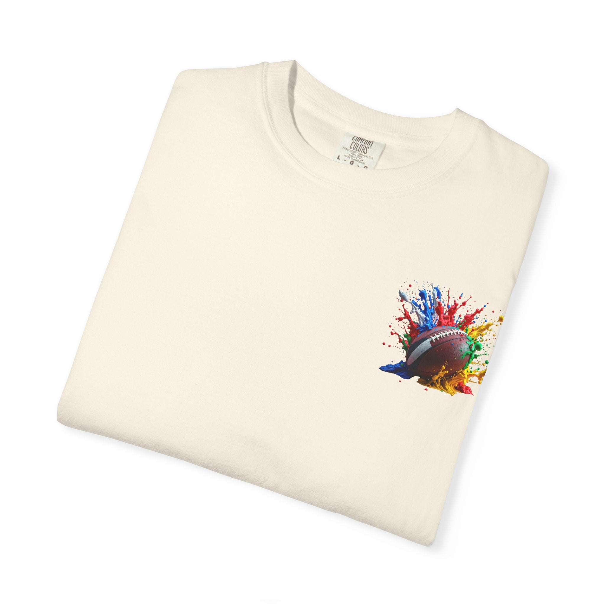 Rugby Ball Graphic T-Shirt, Unisex Vintage Tee, Perfect for Festivals, Beach Days, and Casual Wear, Gift for Sun Lovers