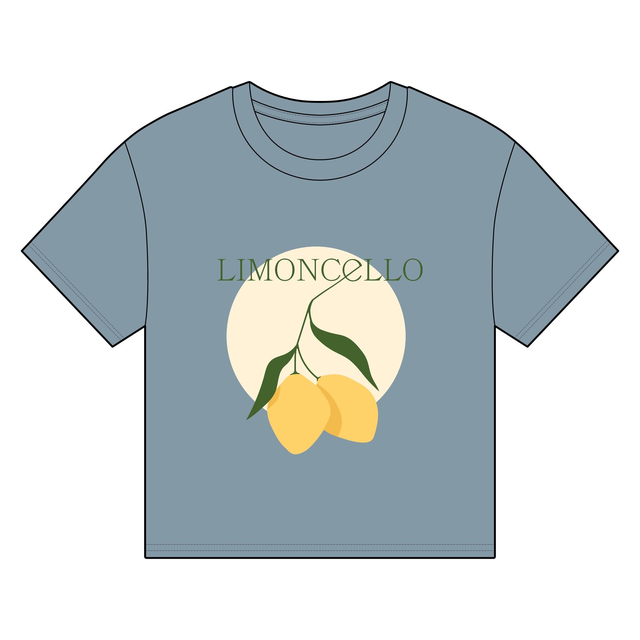Women's Organic Boxy T-Shirt - Lemoncello Design, Eco-Friendly Casual Wear