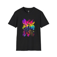 Vibrant Abstract Art T-Shirt | Unisex Graphic Tee, Casual Wear, Birthday Gift, Art Lovers Gift, Unique Fashion Statement