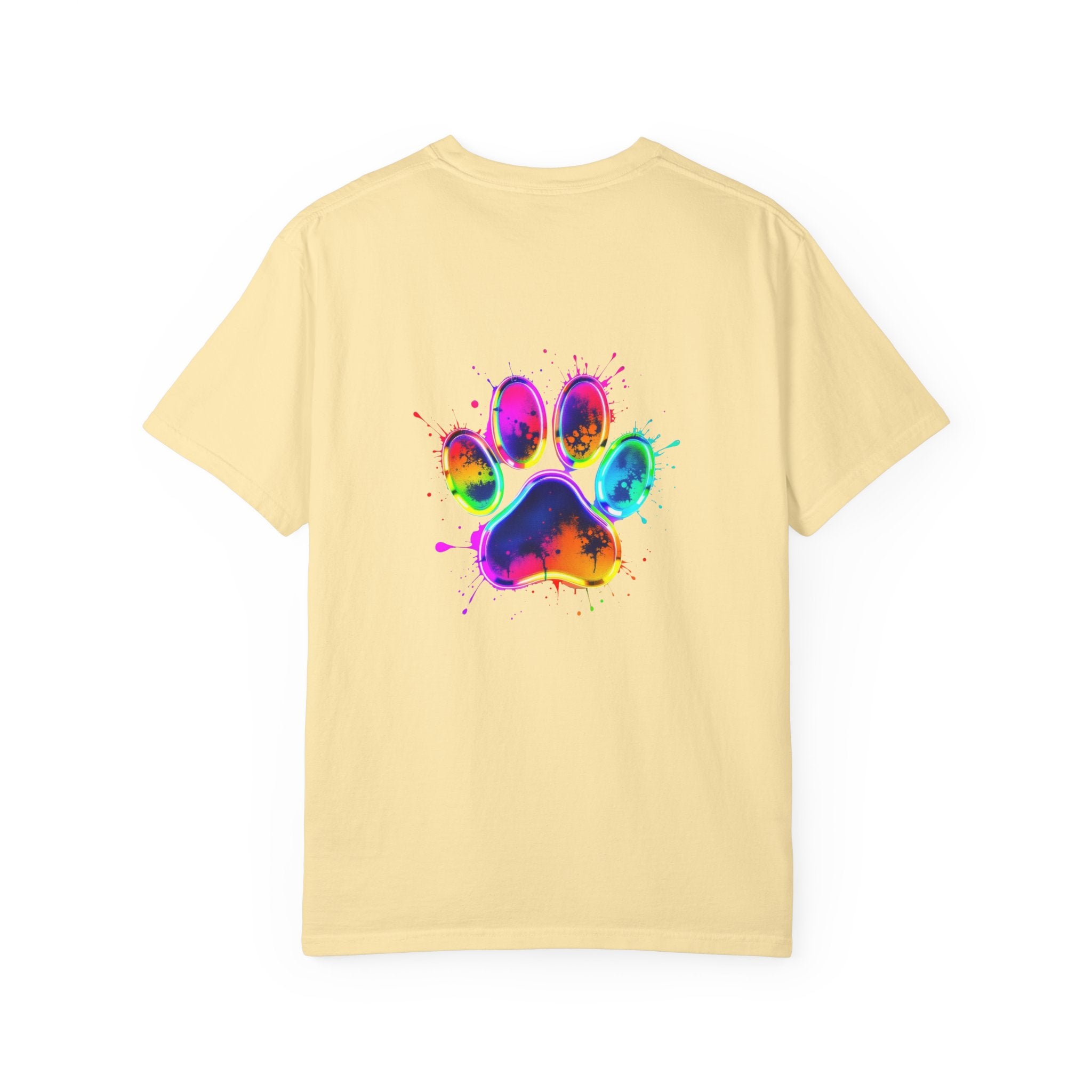 Paw print Graphic T-Shirt, Unisex Vintage Tee, Perfect for Festivals, Beach Days, and Casual Wear, Gift for Sun Lovers