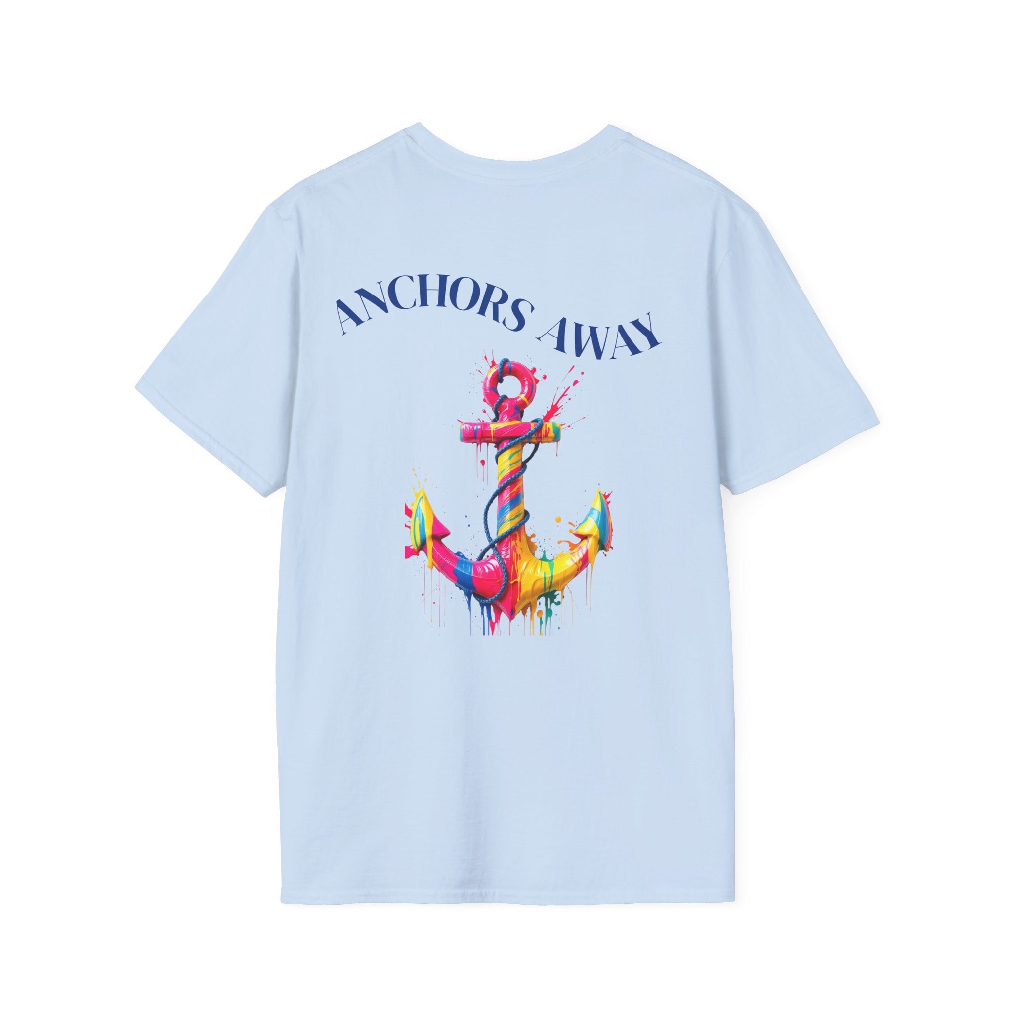 Colorful Anchor Design Unisex T-Shirt, Casual Tee, Nautical Gift, Beachwear, Summer Fashion, Gift for Sailors