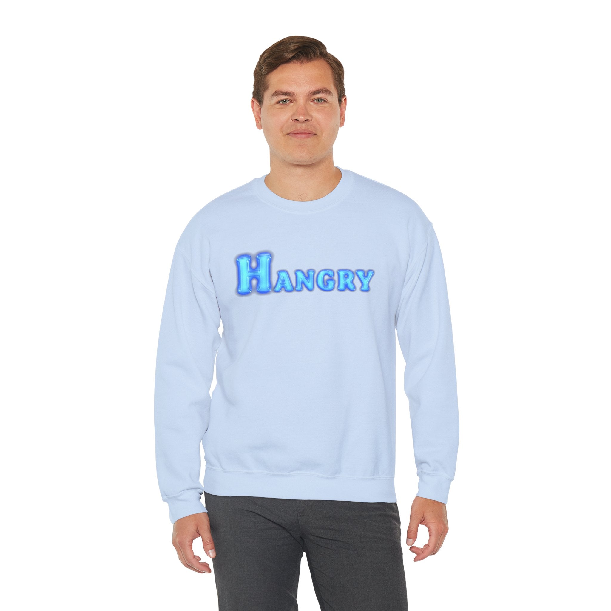 Cozy Hangry Crewneck Sweatshirt, Perfect for Food Lovers, Casual Wear, Gift for Friends, Cozy Style, Everyday Comfort