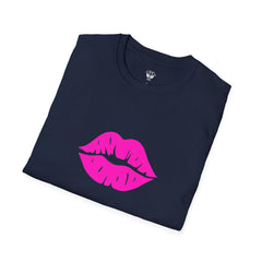 Kiss Lip Graphic Tee – Cute Unisex T-Shirt for Flirty Vibes, Perfect for Valentine's Day, Casual Outings, Gifts, Summer Fashion