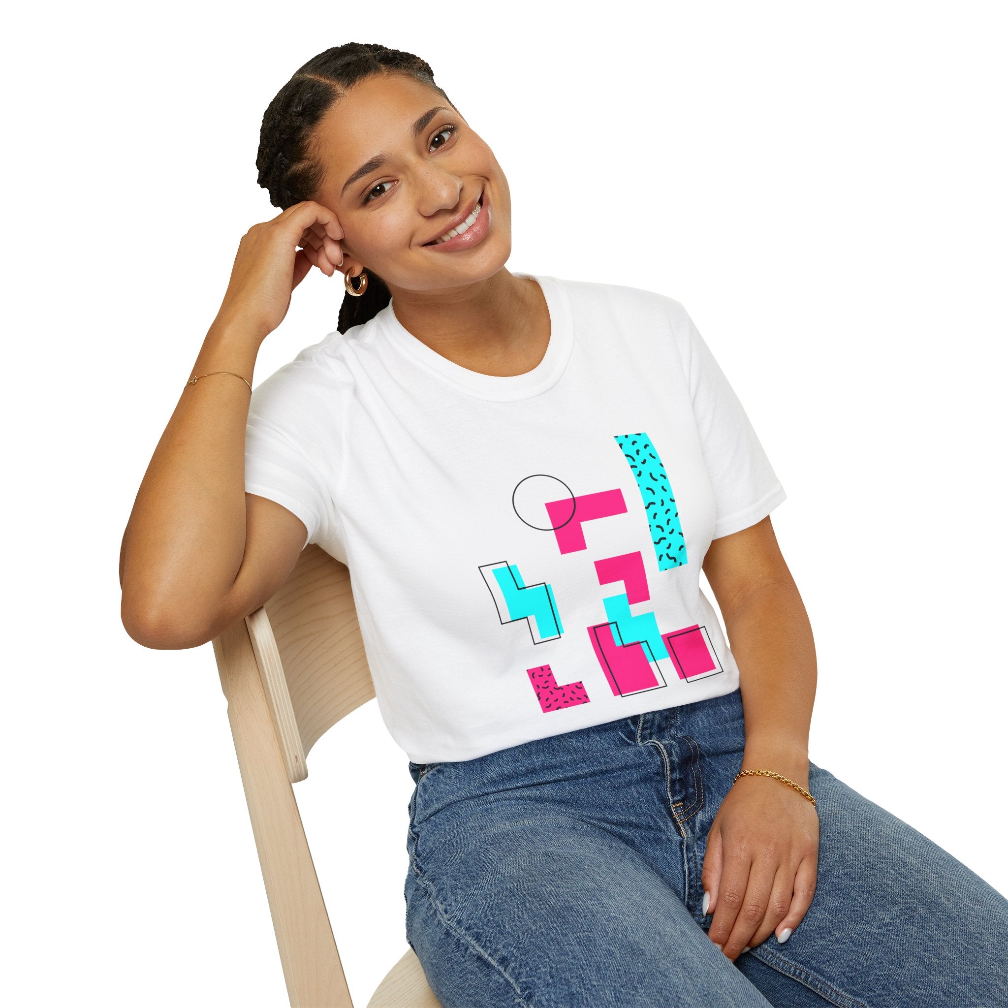 Abstract Print T-Shirt | Unisex Softstyle Tee
