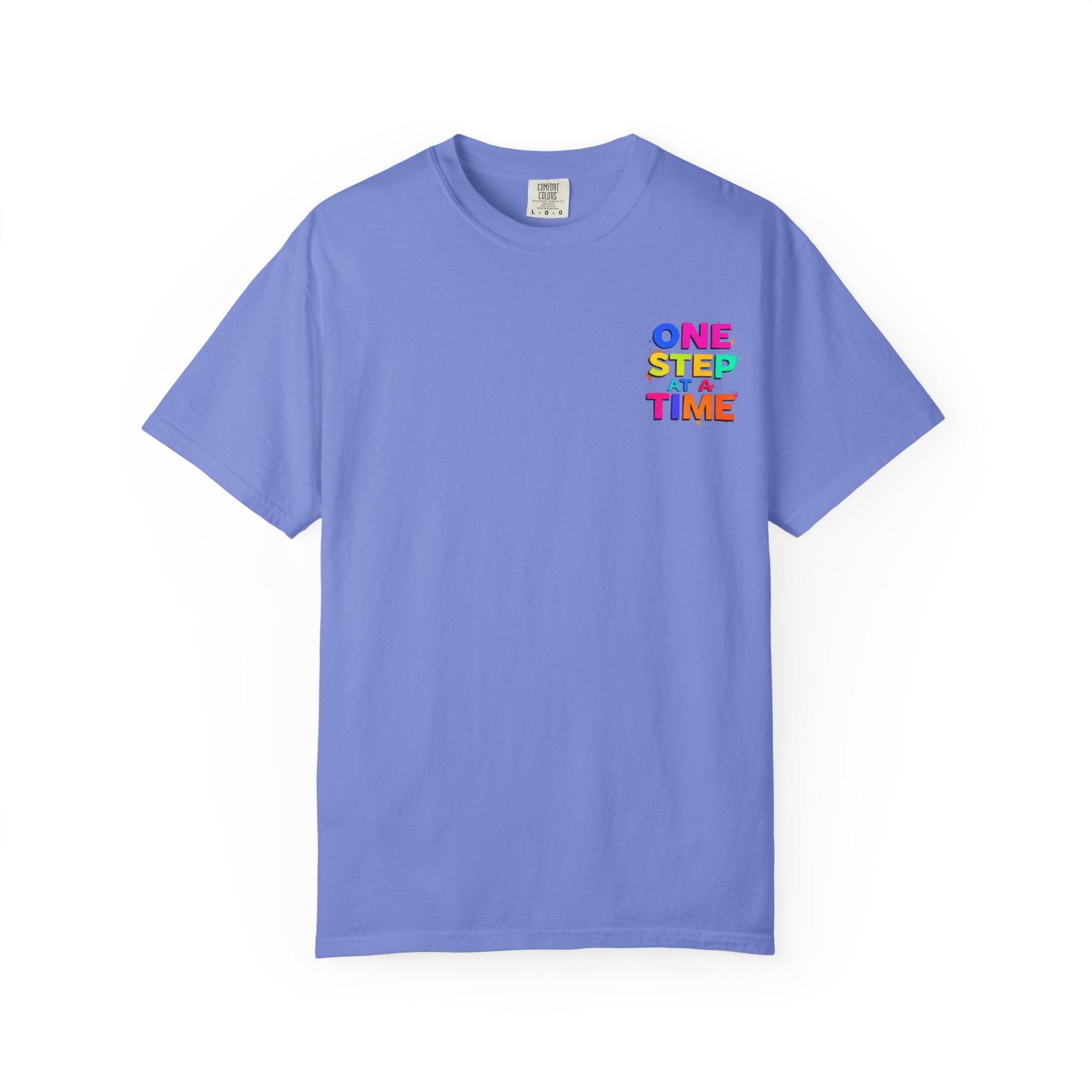 One Step at a Time Graphic T-Shirt, Unisex Vintage Tee, Perfect for Festivals, Beach Days, and Casual Wear, Gift for Sun Lovers