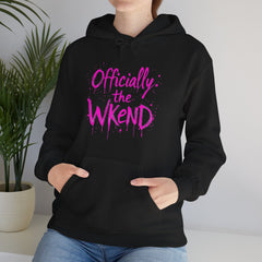 Officially the Wkend Hooded Sweatshirt, Unisex Weekend Sweatshirt, Cozy Hoodie for Relaxation, Ideal for Casual Outings, Perfect Gift [...]