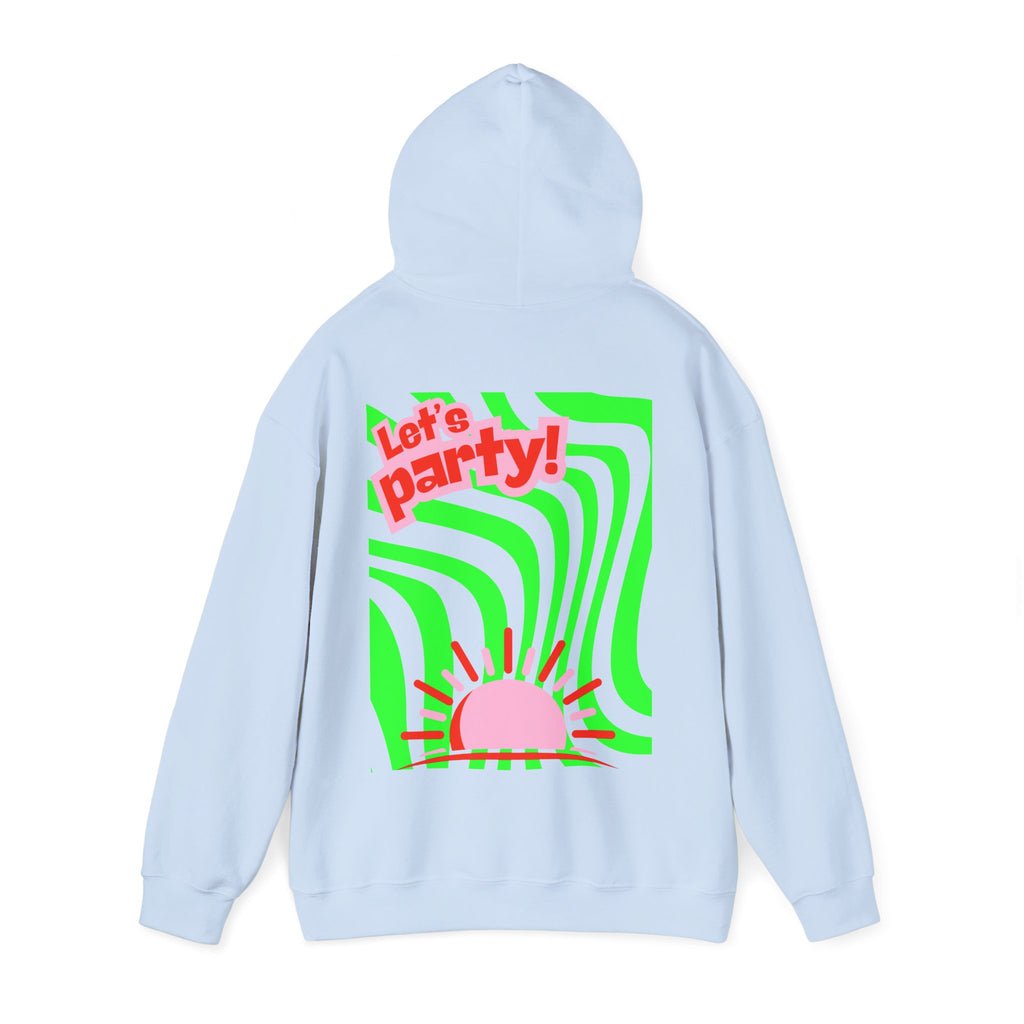 Colorful Party-Themed Hooded Sweatshirt – Perfect for Celebrations, Casual Wear, Gifts, Festivals, Unisex Style