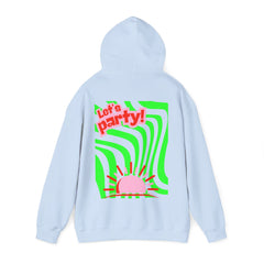 Colorful Party-Themed Hooded Sweatshirt – Perfect for Celebrations, Casual Wear, Gifts, Festivals, Unisex Style