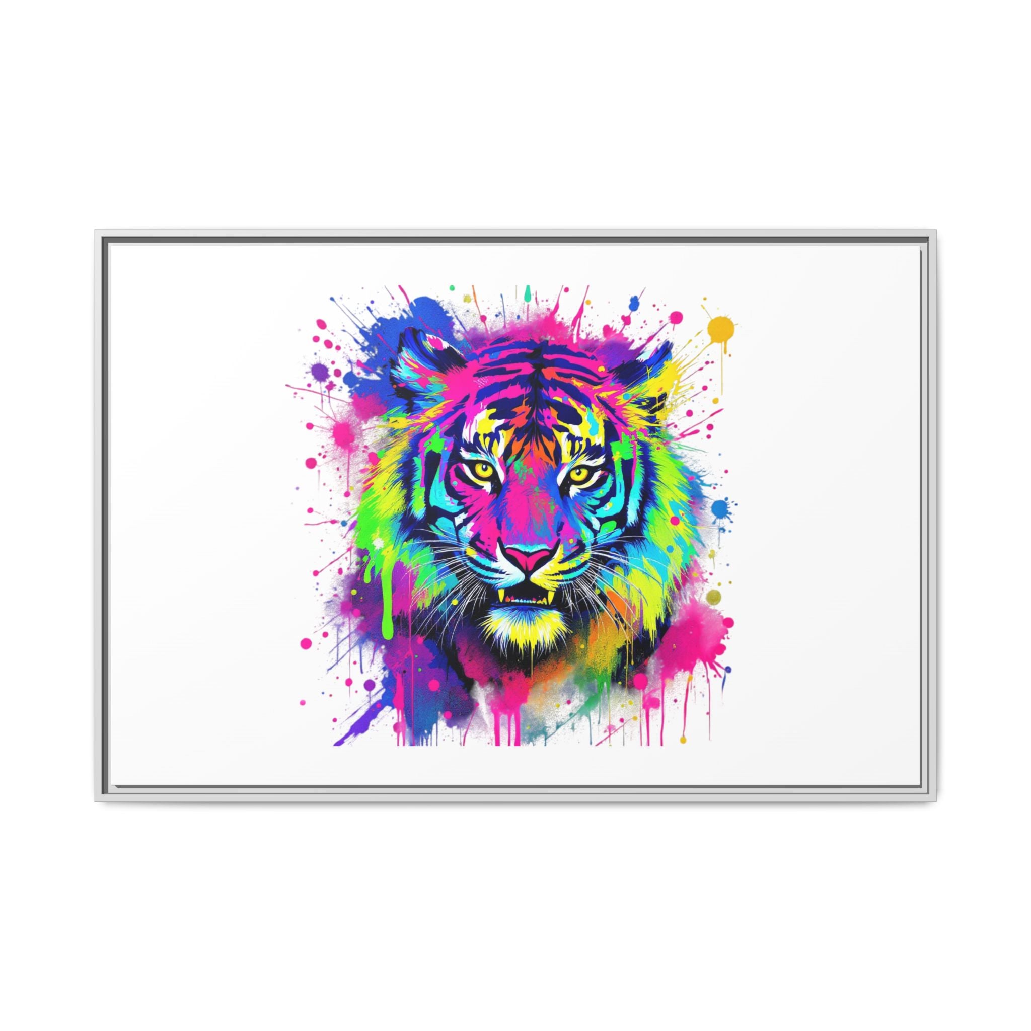 Vibrant Tiger Canvas Print - Framed Art for Bold Decor