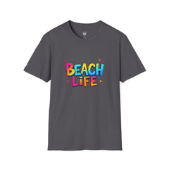 Beach Life Unisex Softstyle T-Shirt, Summer Vibes, Casual Wear, Beach Vacation, Gift for Beach Lovers