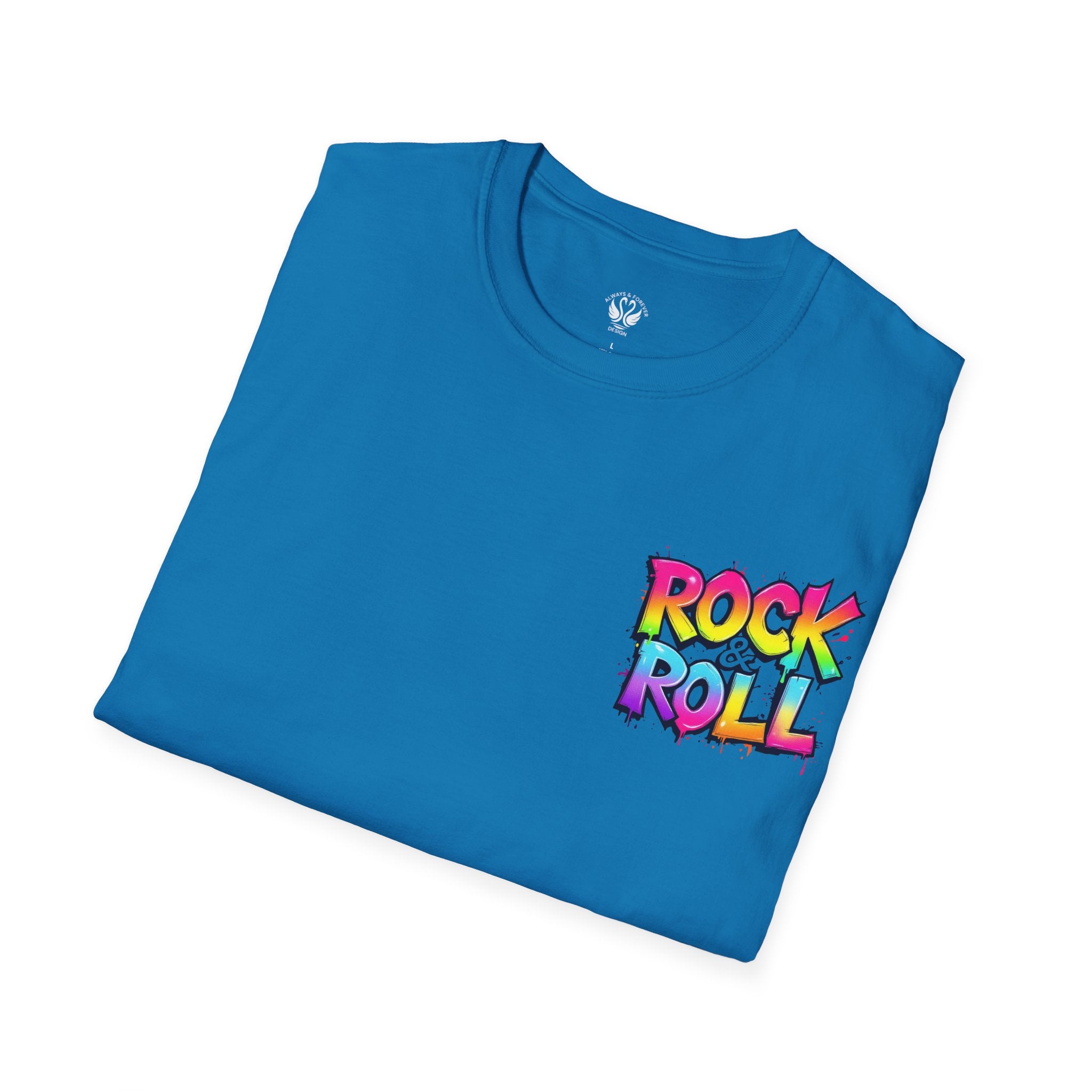 Colorful Rock & Roll Unisex T-Shirt, Vintage Music Tee, Festival Shirt, Gift for Music Lovers, Concert Apparel