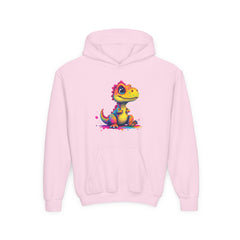 Colorful Dino Youth Hoodie – Fun and Playful Sweatshirt for Kids
