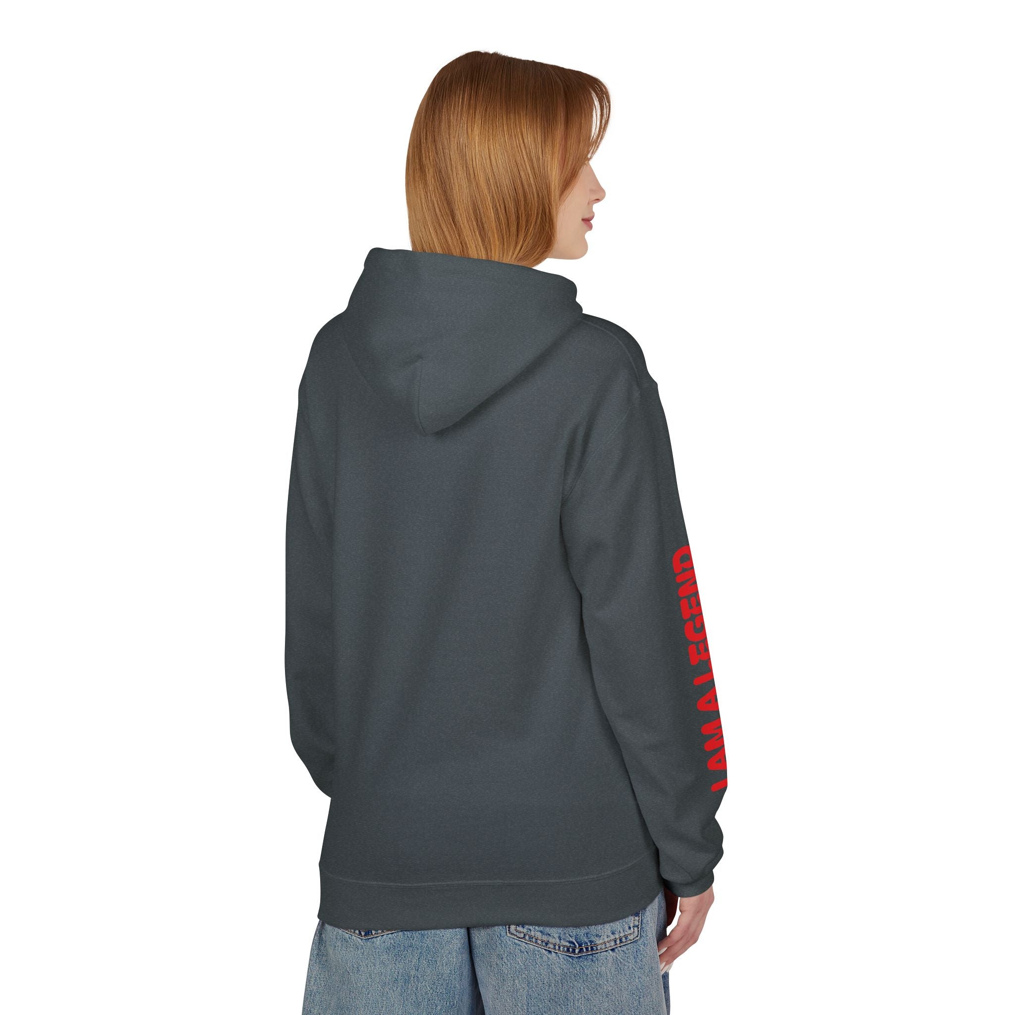 Legendary Spirit Hoodie - Unisex Fleece Sweatshirt, Motivational Gift, Trendy Streetwear, Perfect for Casual Days, Unique Statement Piece