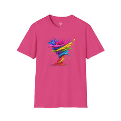 Vibrant Splash Art Tee, Colorful Unisex T-Shirt, Fun Graphic Tee, Summer Festival Top, Gift for Art Lovers, Casual Everyday Wear