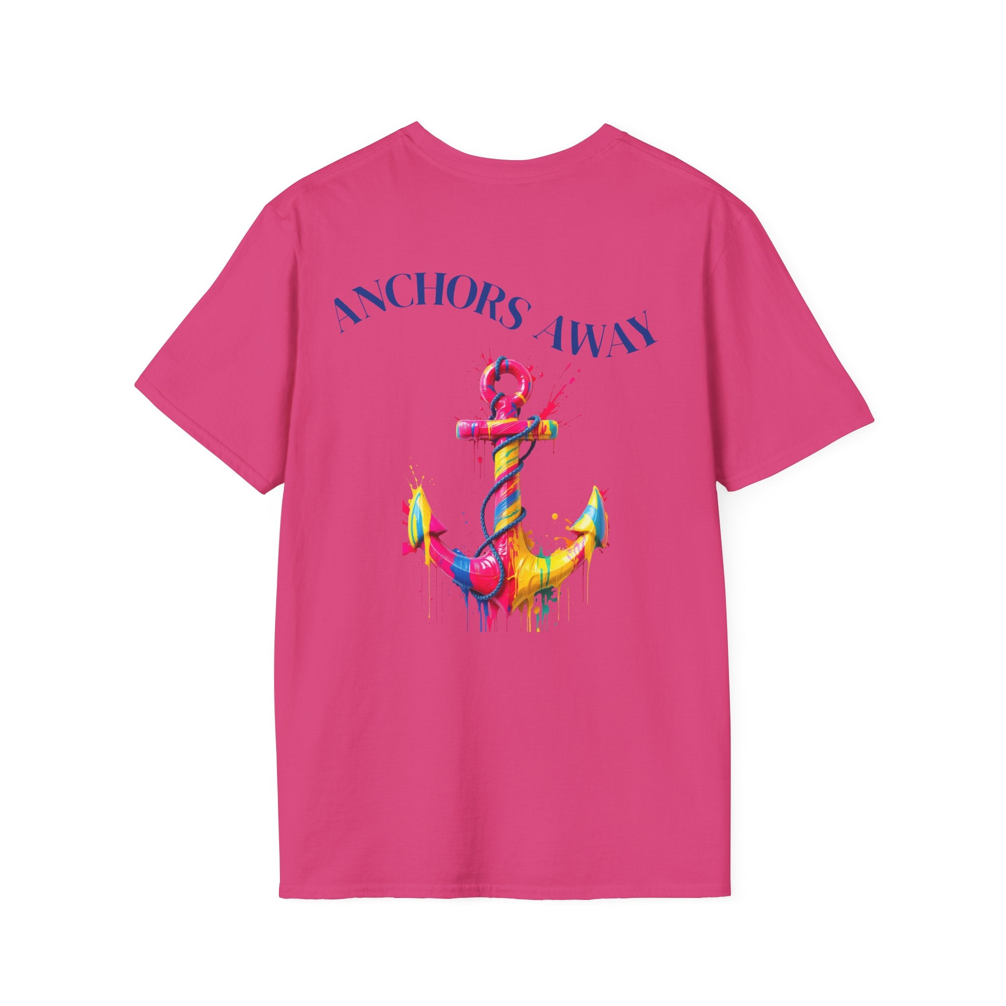 Colorful Anchor Design Unisex T-Shirt, Casual Tee, Nautical Gift, Beachwear, Summer Fashion, Gift for Sailors